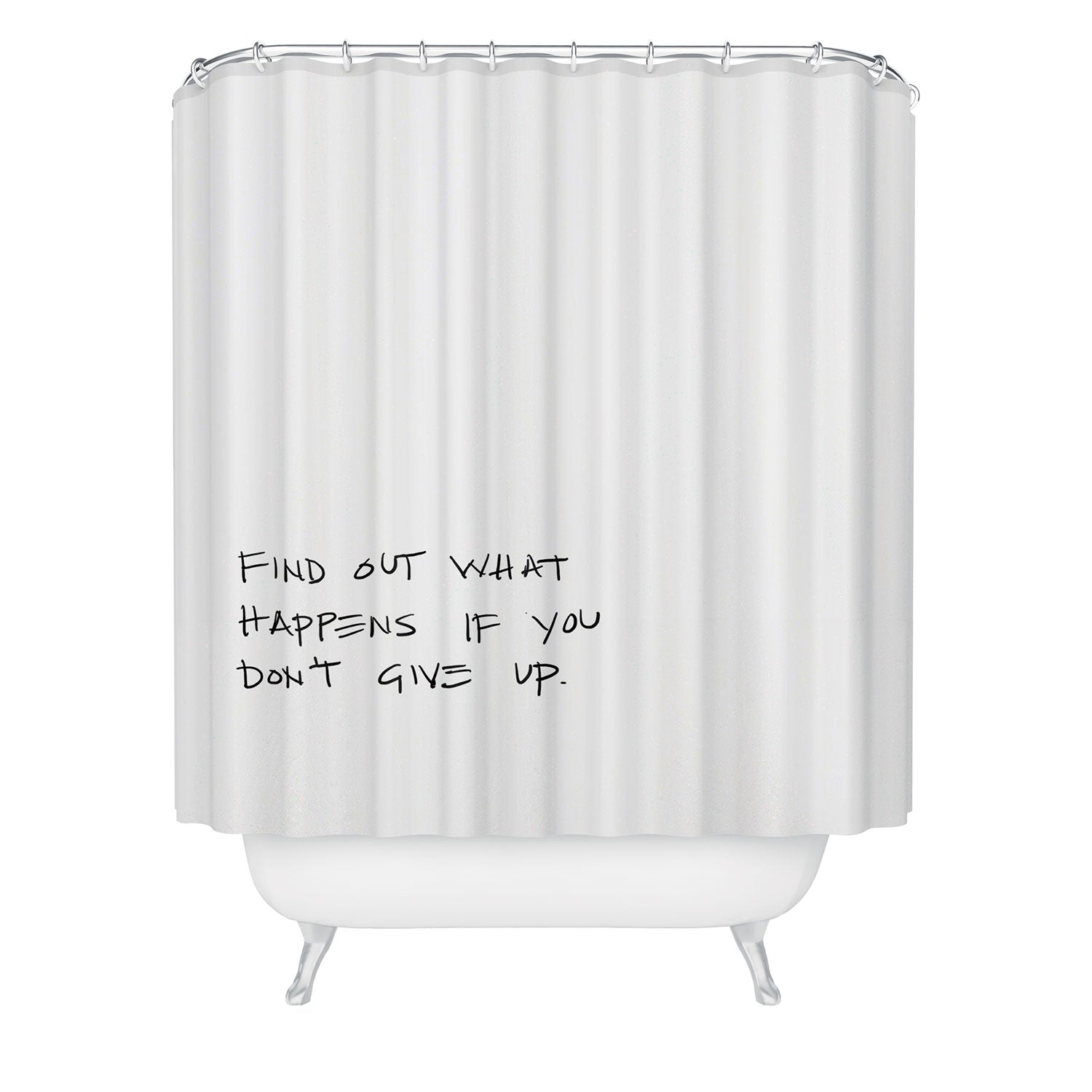 "find out" shower curtain