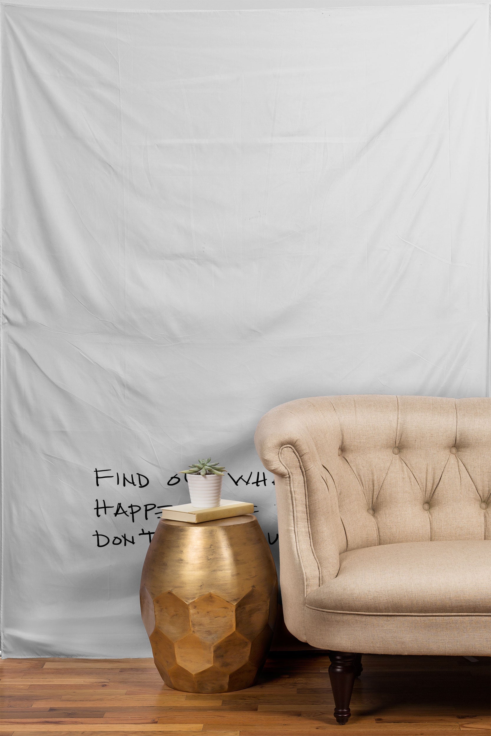"find out" tapestry