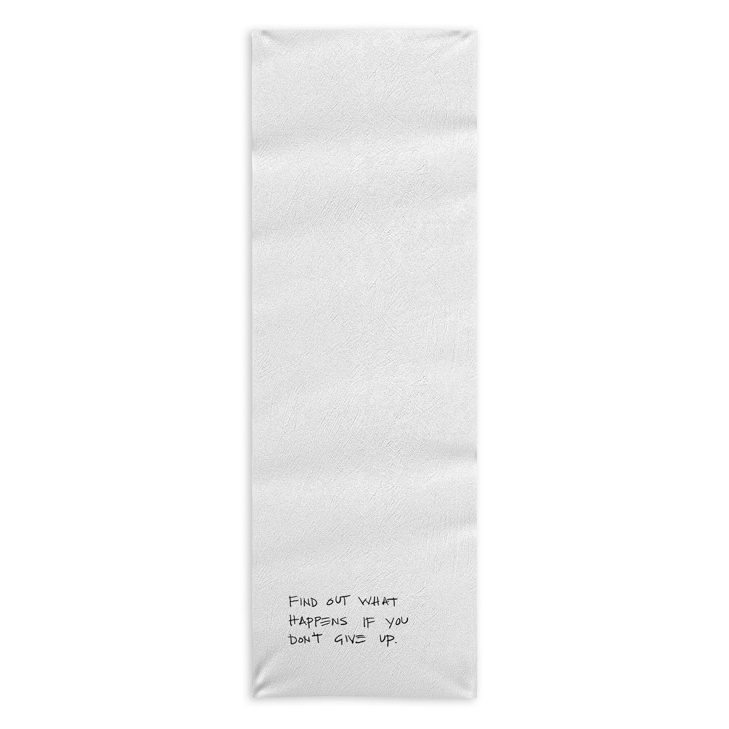 "find out" yoga mat + towel