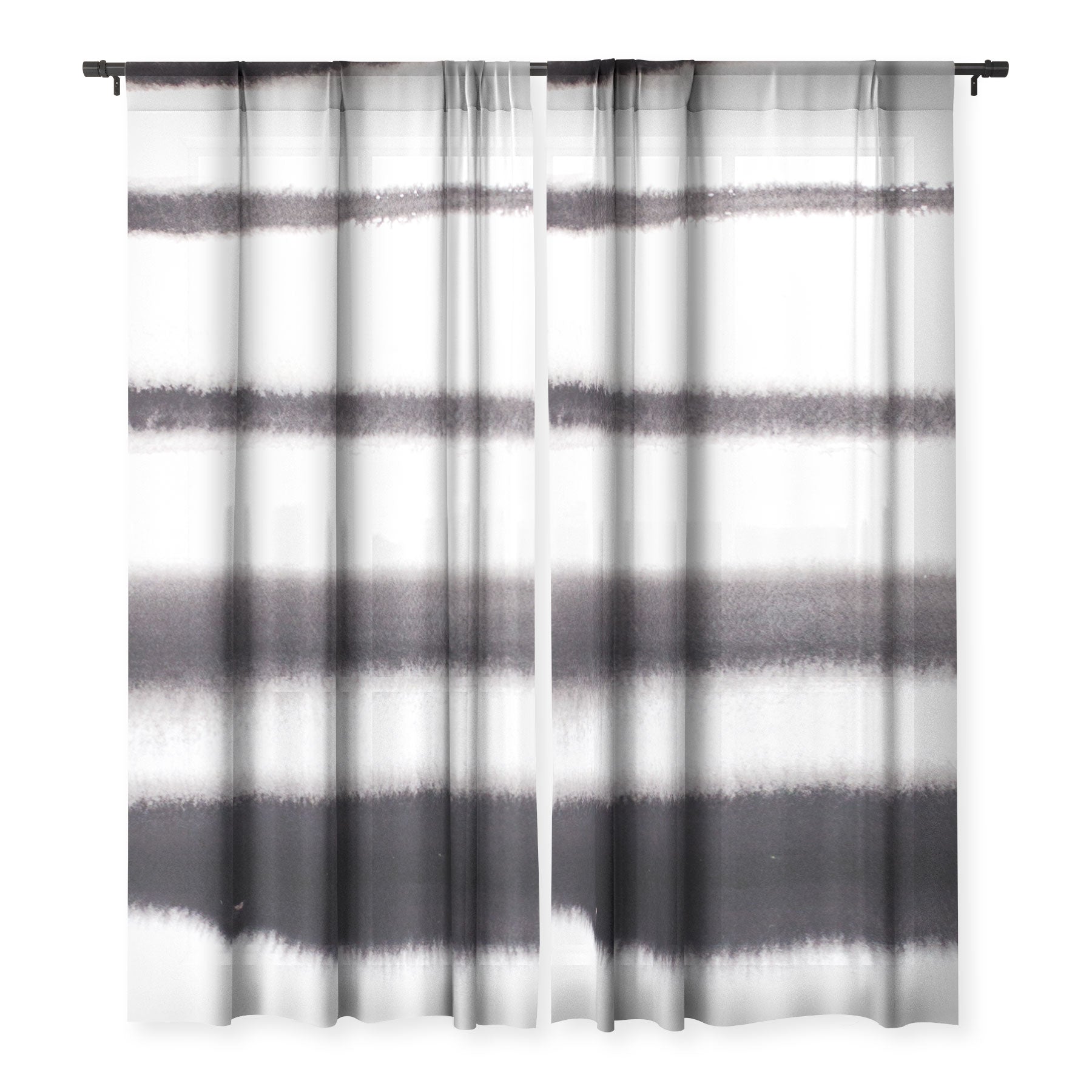 "invisible zebra" sheer curtains