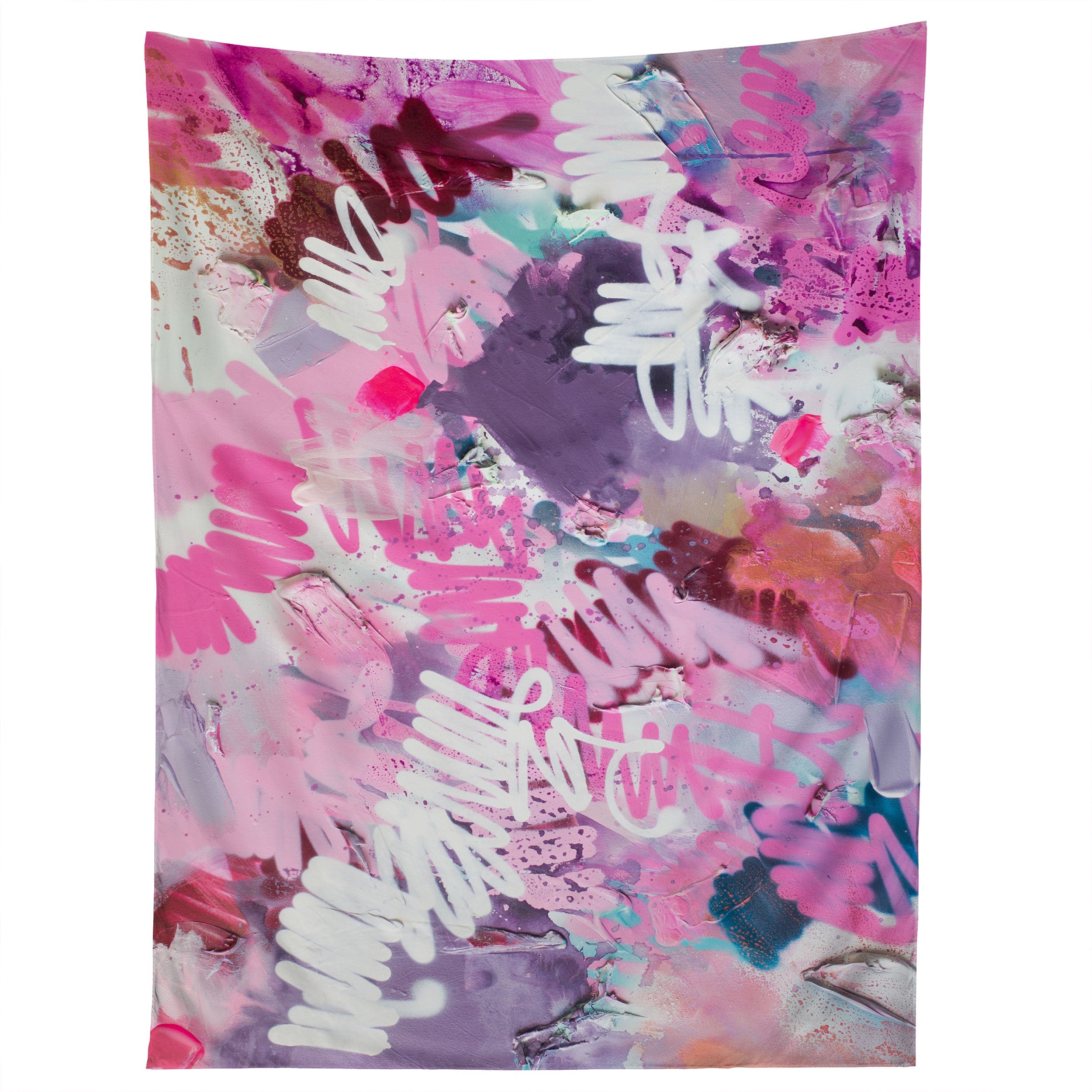 "pink brush strokes" tapestry