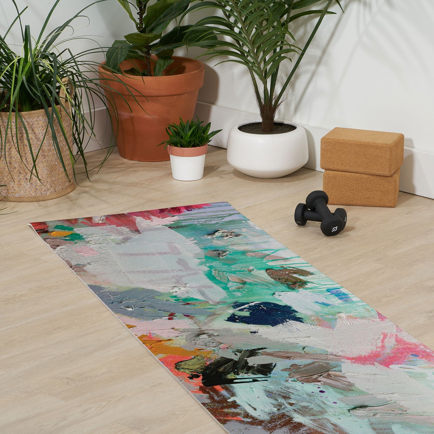 "really" yoga mat + towel