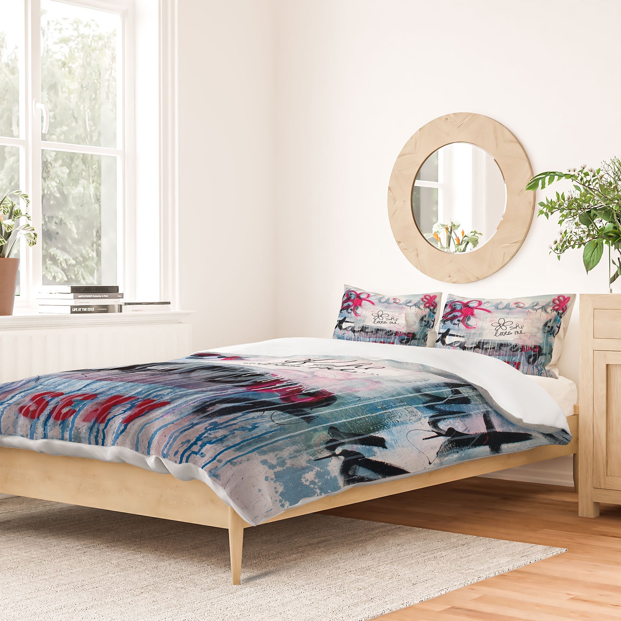 "she loves me" comforter + bed in a bag
