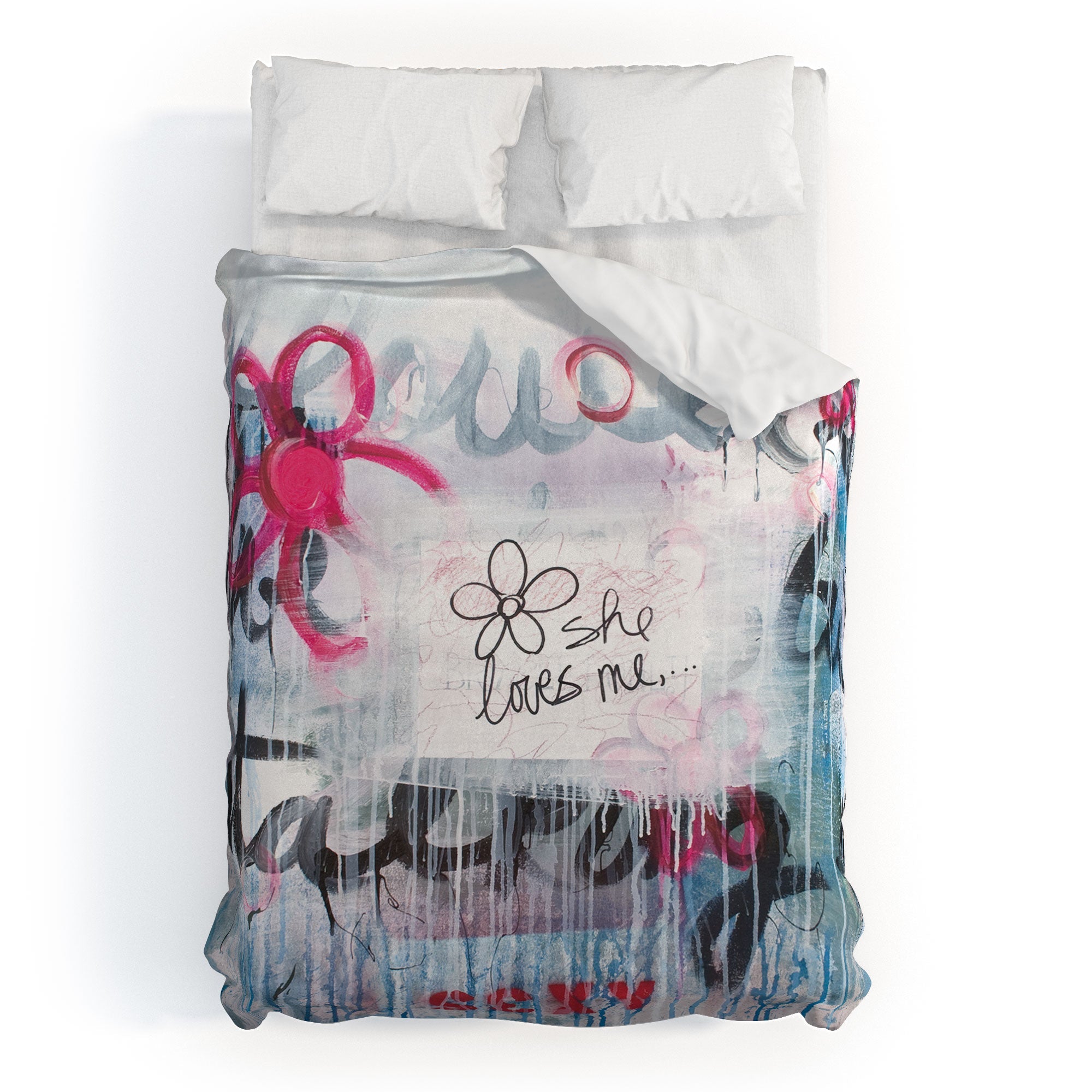"she loves me" comforter + bed in a bag